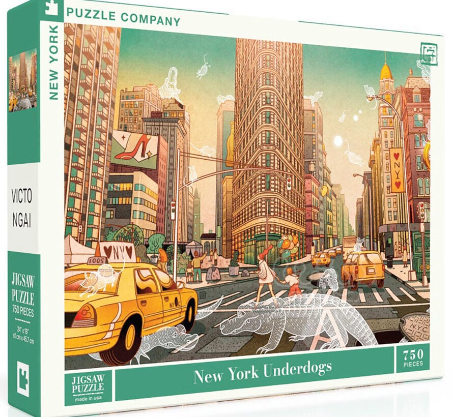 New York Puzzle Co. Victo Ngai: New York Underdogs Puzzle 750pcs