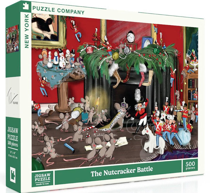 New York Puzzle Co. The New Yorker: The Nutcracker Battle Puzzle 500pcs