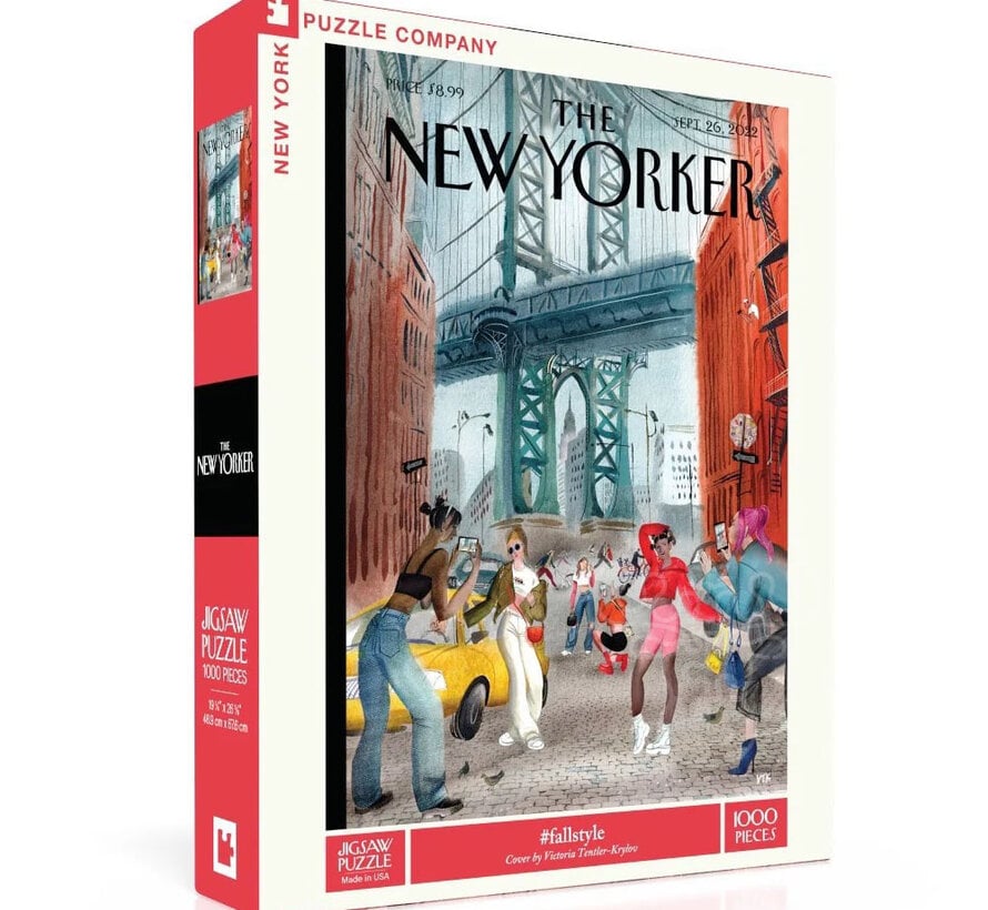 New York Puzzle Co. The New Yorker: #fallstyle Puzzle 1000pcs