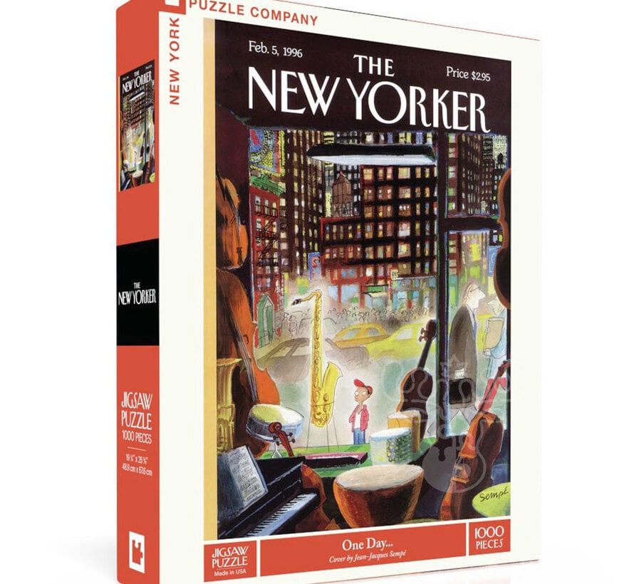 New York Puzzle Co. Jean-Jacques Sempé: One Day... Puzzle 1000pcs