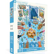 New York Puzzle Company New York Puzzle Co. Jenny Kroik: Festival of Lights Puzzle 1000pcs