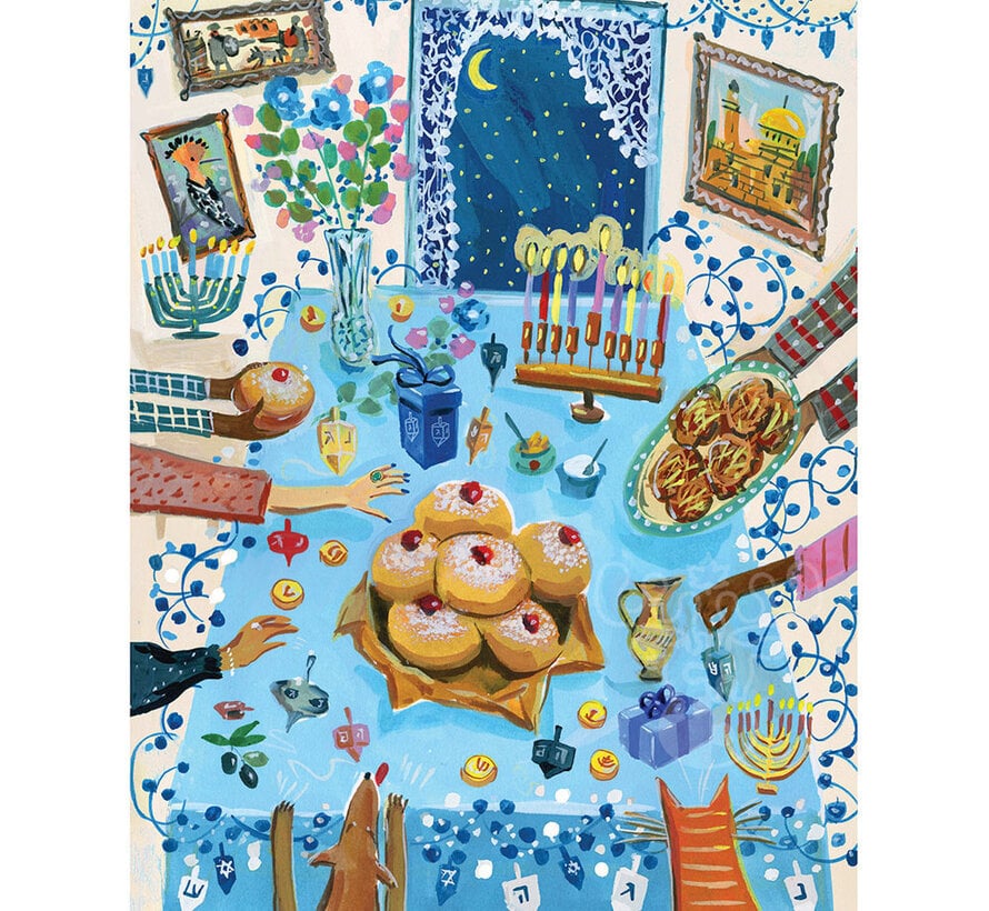 New York Puzzle Co. Jenny Kroik: Festival of Lights Puzzle 1000pcs