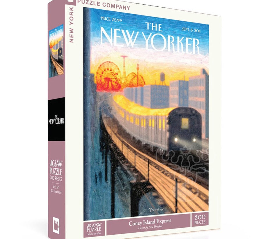 New York Puzzle Co. The New Yorker: Coney Island Express Puzzle 300pcs
