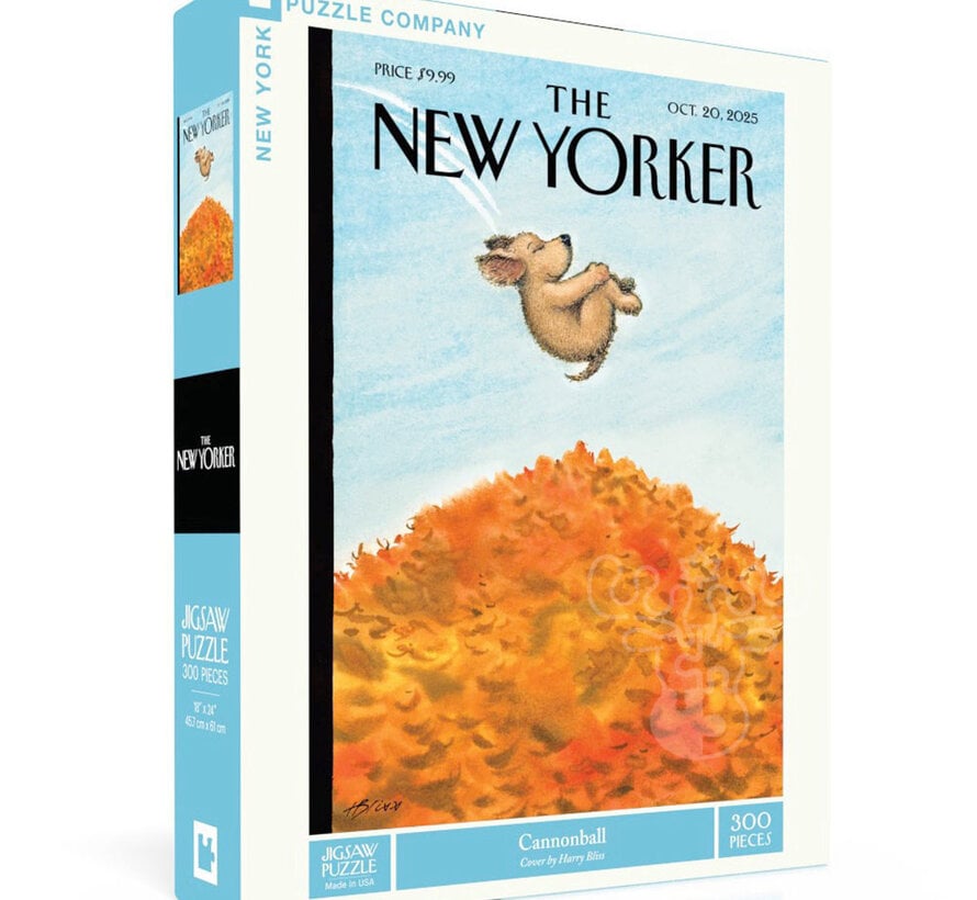 New York Puzzle Co. The New Yorker: Cannonball Puzzle 300pcs