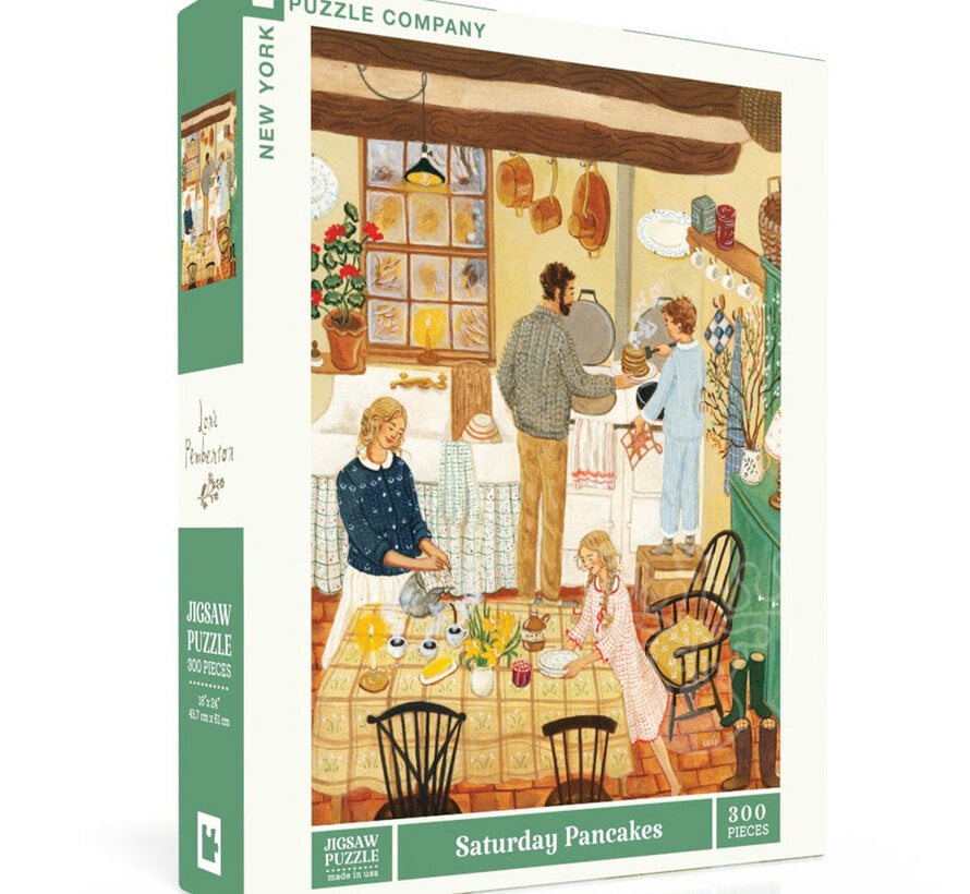 New York Puzzle Co. Loré Pemberton:  Saturday Pancakes Puzzle 300pcs