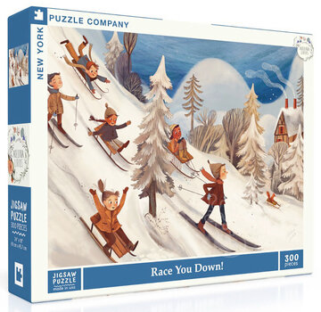 New York Puzzle Company New York Puzzle Co. Adelina Lirius: Race You Down! 300pcs