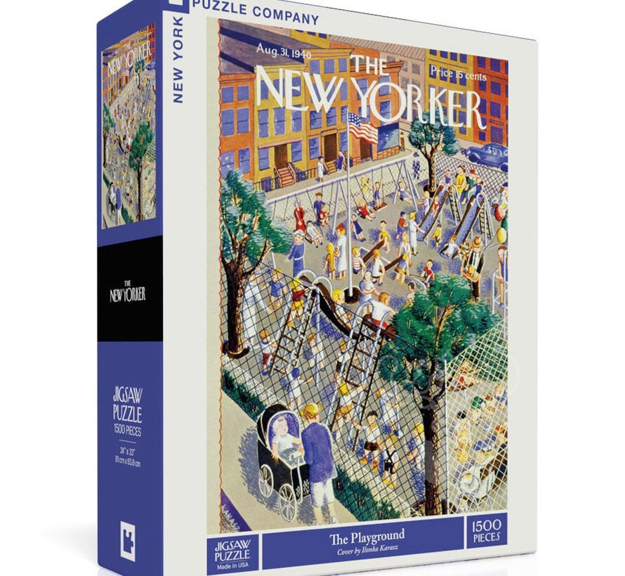 New York Puzzle Co. The New Yorker: The Playground Puzzle 1500pcs