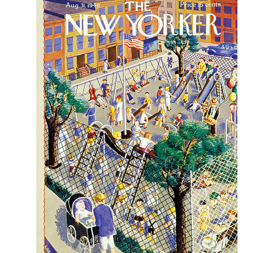 New York Puzzle Co. The New Yorker: The Playground Puzzle 1500pcs