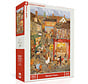 New York Puzzle Co. Loré Pemberton:  Market Town Puzzle 1500pcs