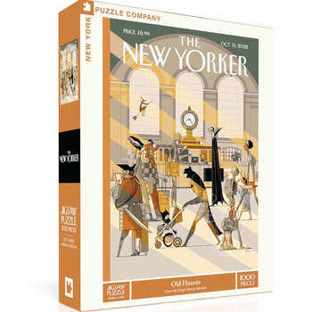 New York Puzzle Company New York Puzzle Co. The New Yorker: Old Haunts Puzzle 1000pcs