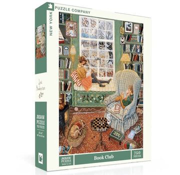 New York Puzzle Company New York Puzzle Co. Loré Pemberton:  Book Club Puzzle 750pcs