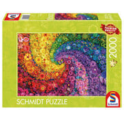 Schmidt Schmidt Swirling Colours in Bloom Puzzle 2000pcs