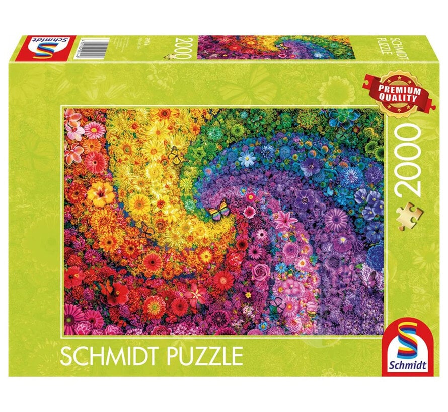 Schmidt Swirling Colours in Bloom Puzzle 2000pcs