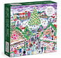 Galison Michael Storrings Holiday Village Market Foil Puzzle 1000pcs