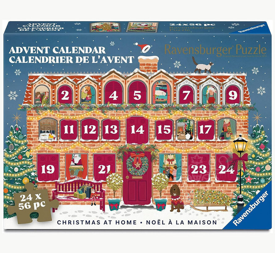 Ravensburger Christmas at Home Advent Calendar Puzzle 24 x 54pcs