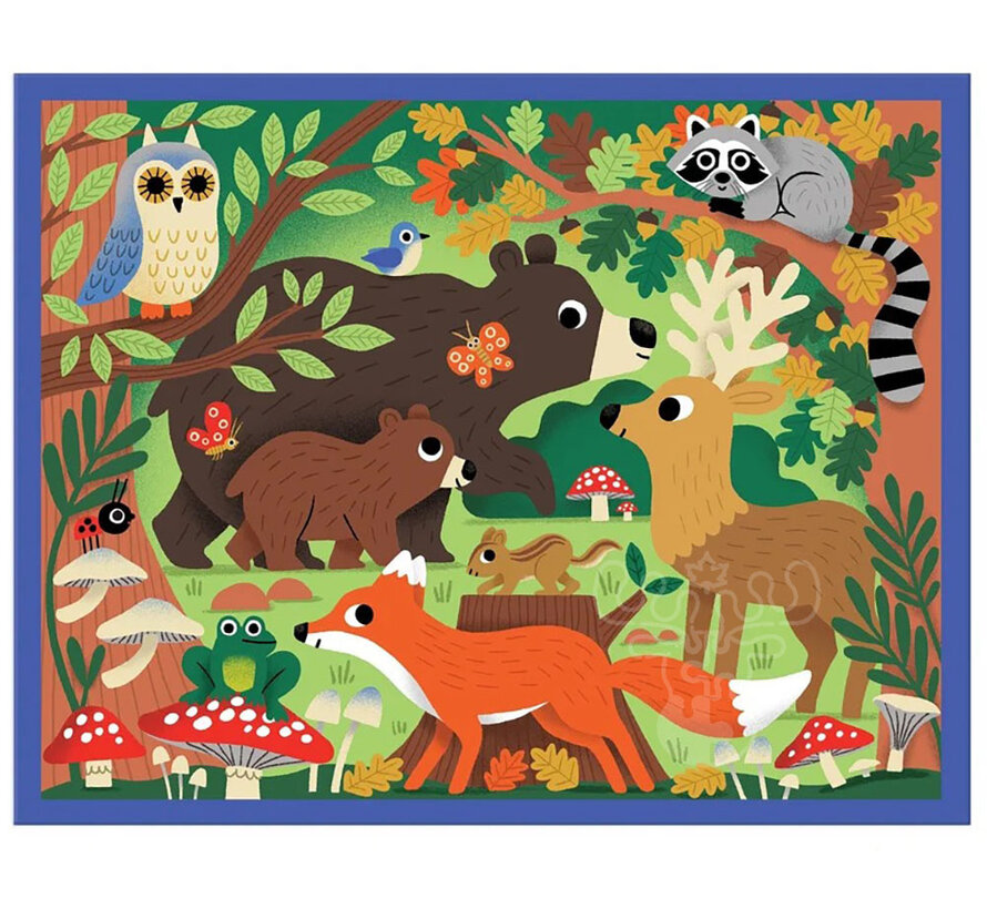 Mudpuppy Woodland Puzzle 12pcs in a Pouch