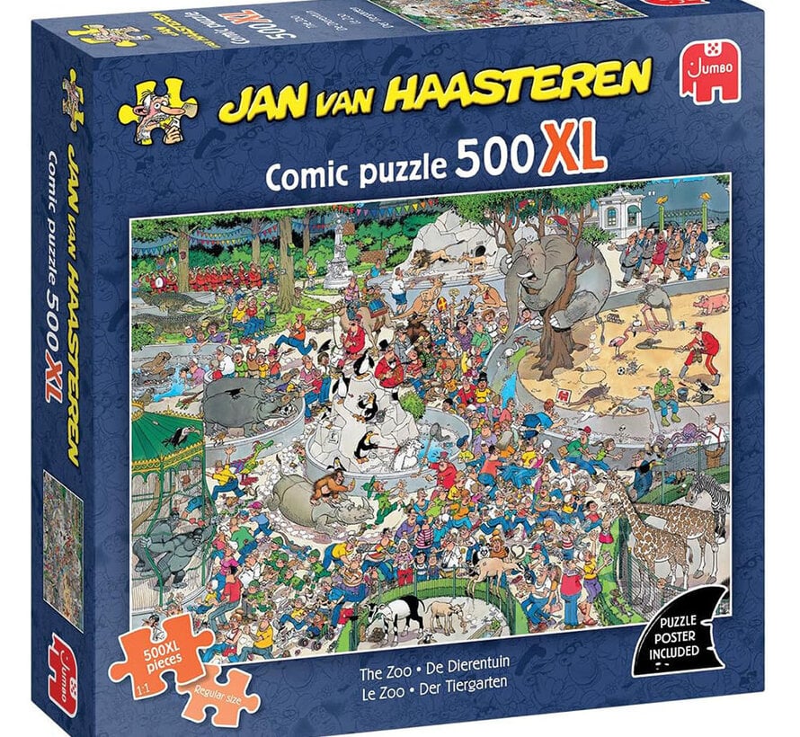 Jumbo Jan van Haasteren - The Zoo Puzzle 500pcs XL