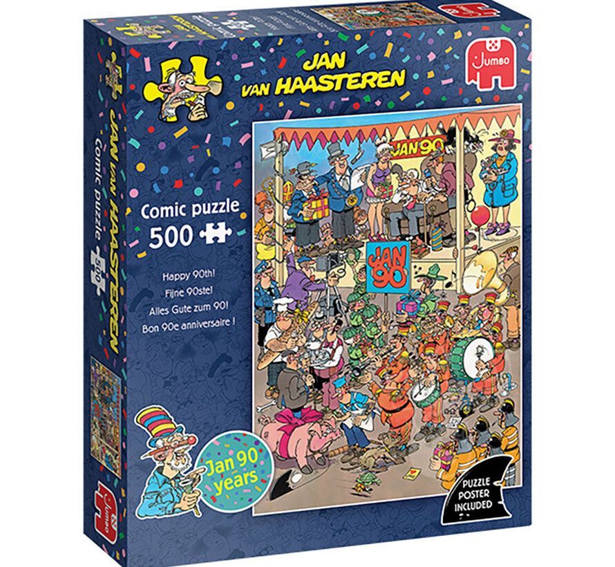 Jumbo Jan van Haasteren - Happy 90th! 500pcs