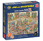 Jumbo Jan van Haasteren - The Library Puzzle 500pcs XL