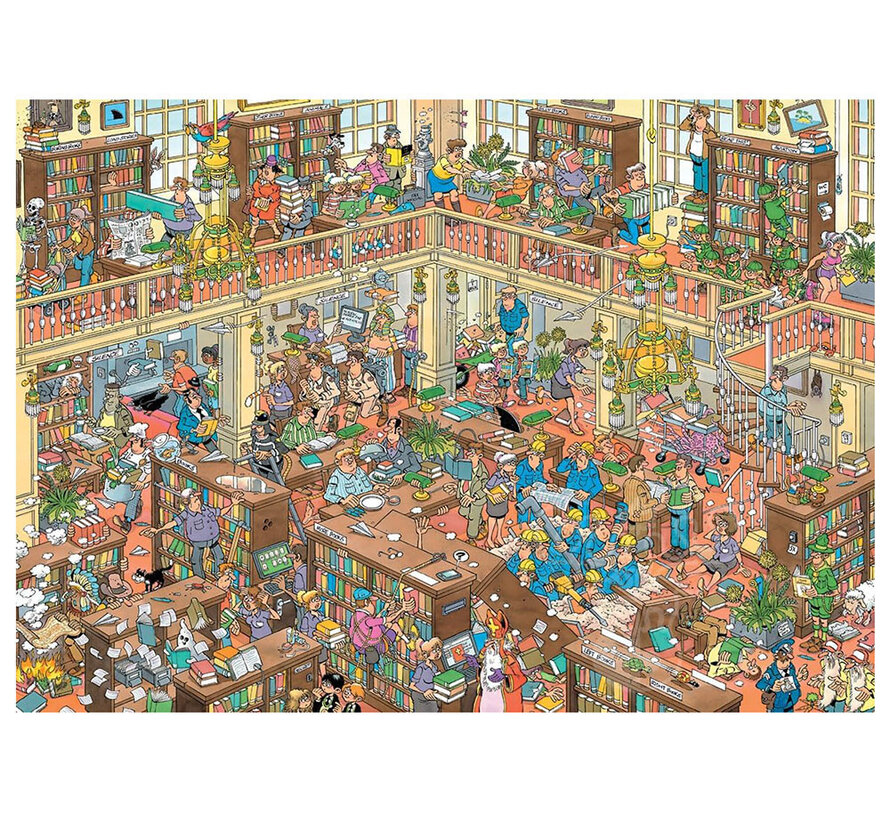 Jumbo Jan van Haasteren - The Library Puzzle 500pcs XL