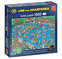 Jumbo Jan van Haasteren - Hockey Championships Puzzle 1000pcs