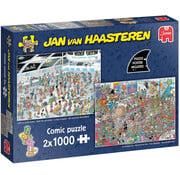 Jumbo Jumbo Jan van Haasteren - Give us some space & All dressed up Puzzle 2 x 1000pcs