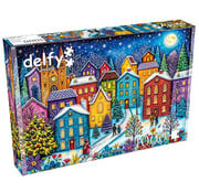 Delfy Delfy Snowy Evening Village Puzzle 1000pcs