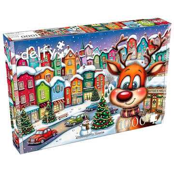 Delfy Delfy Rudolph in Town Puzzle 1000pcs