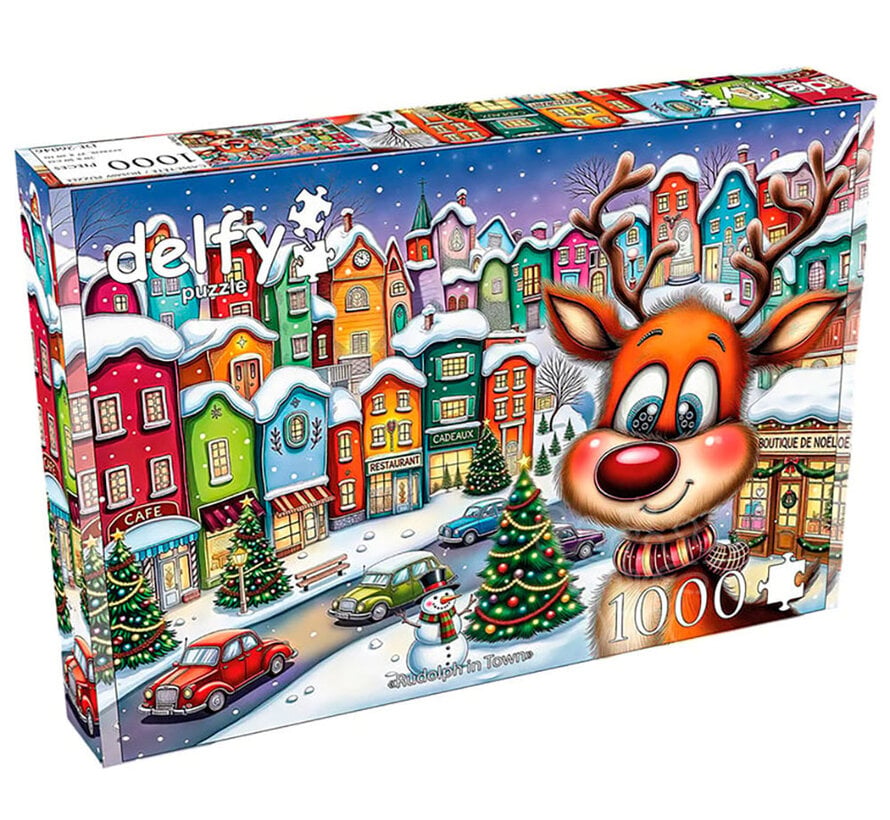 Delfy Rudolph in Town Puzzle 1000pcs