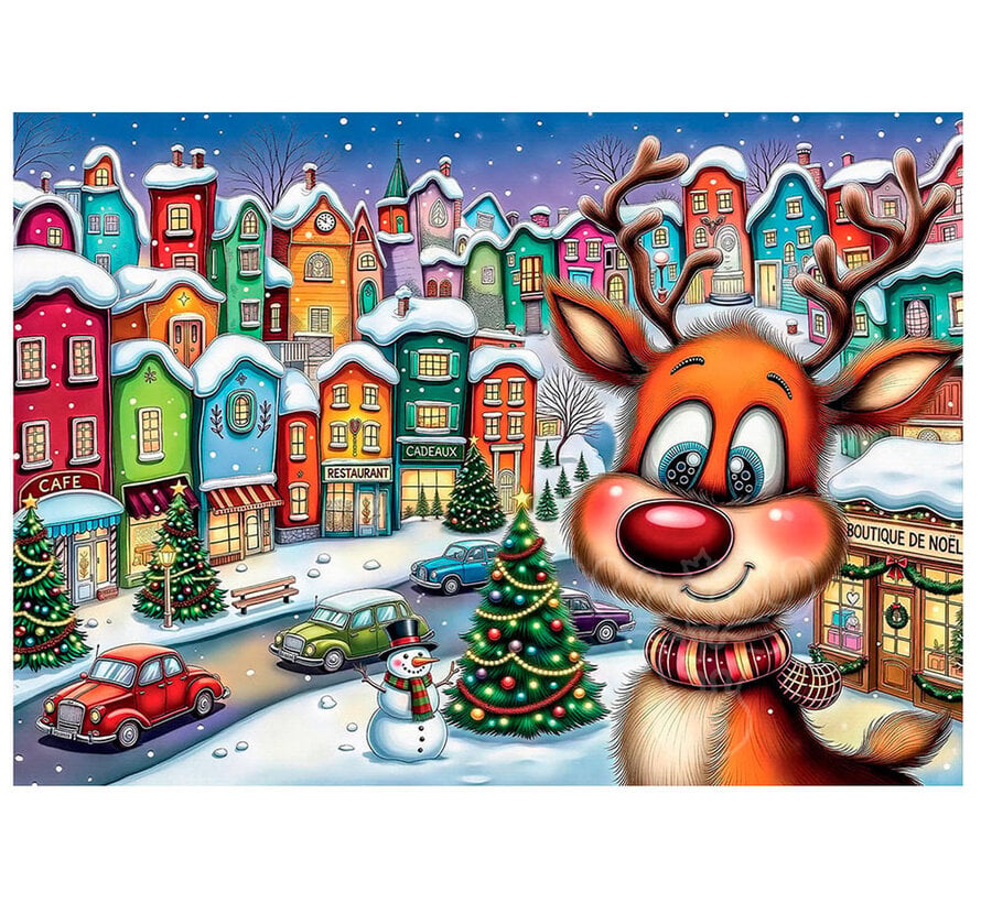 Delfy Rudolph in Town Puzzle 1000pcs