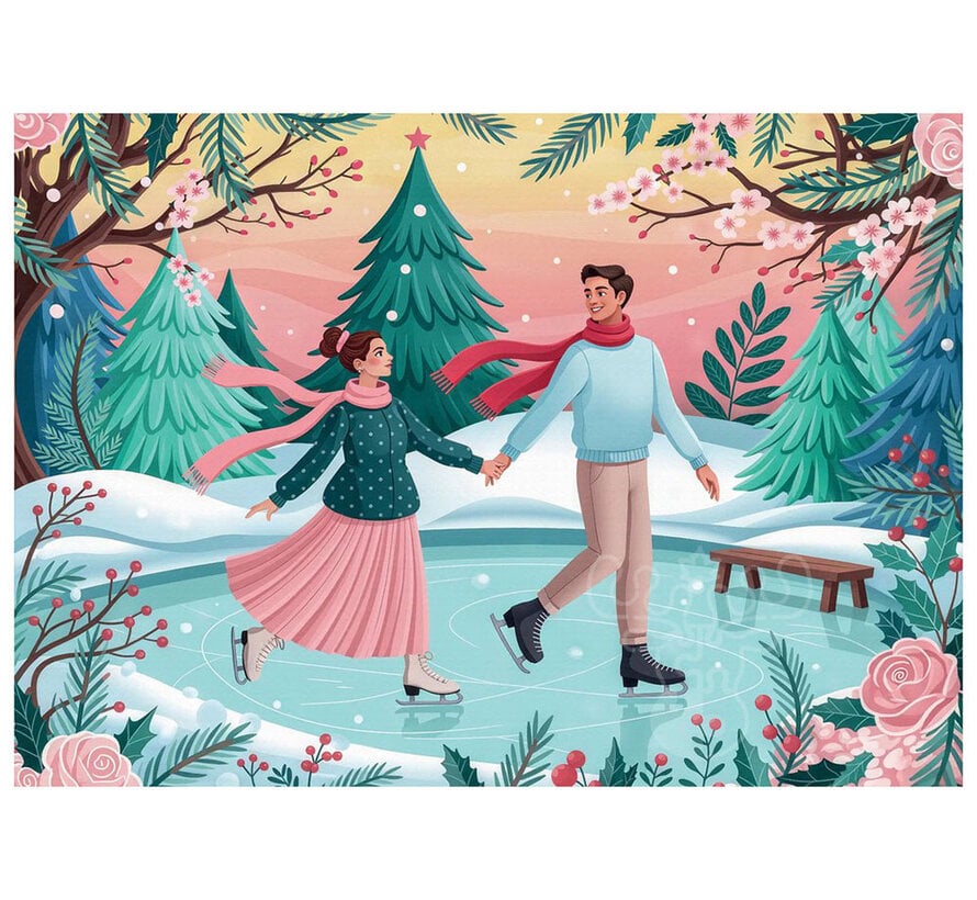 Delfy Love on Ice Puzzle 1000pcs