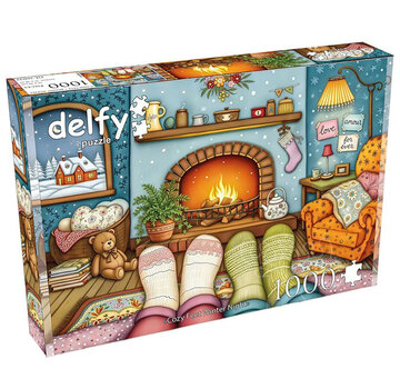 Delfy Delfy Cozy Feet Winter Night Puzzle 1000pcs