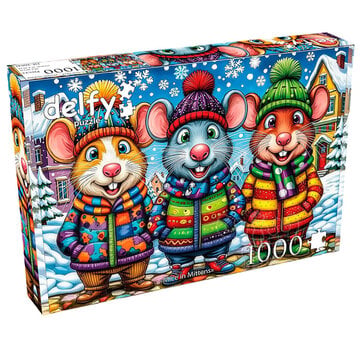 Delfy Delfy Mice in Mittens Puzzle 1000pcs