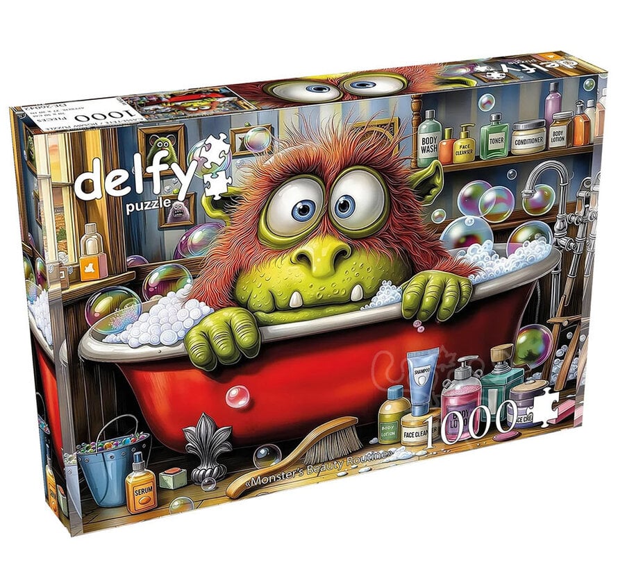 Delfy Monsters Beauty Routine Puzzle 1000pcs