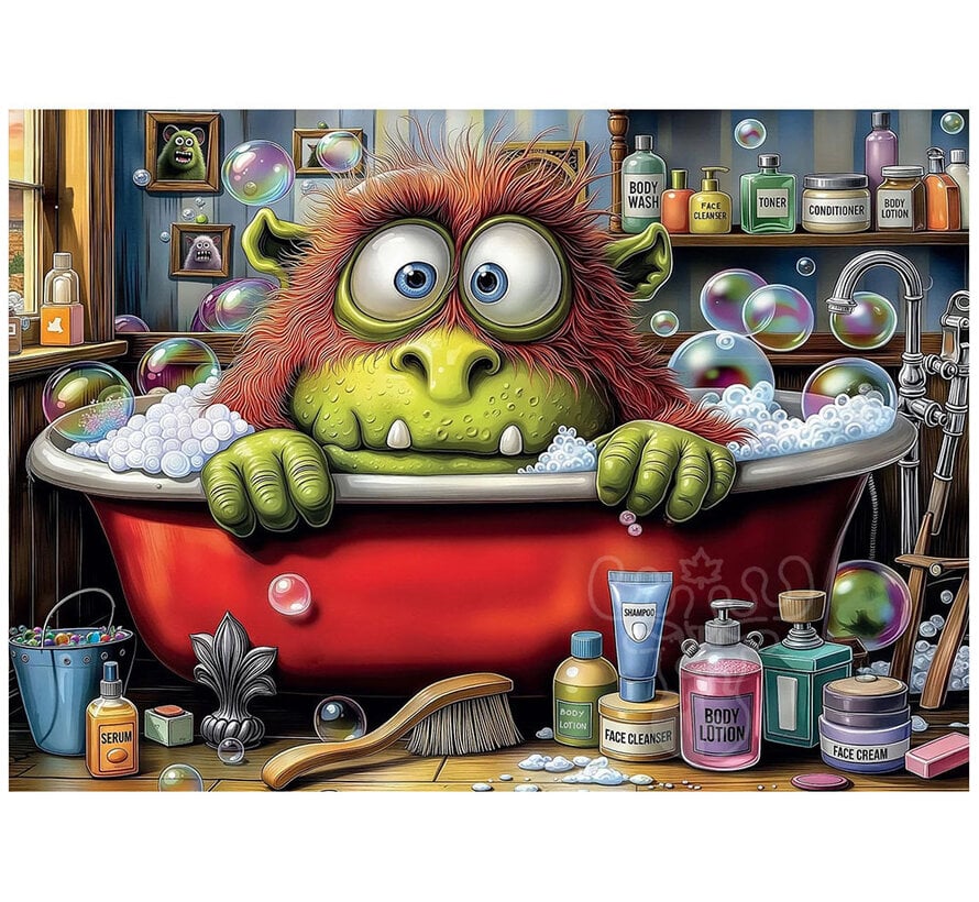 Delfy Monsters Beauty Routine Puzzle 1000pcs