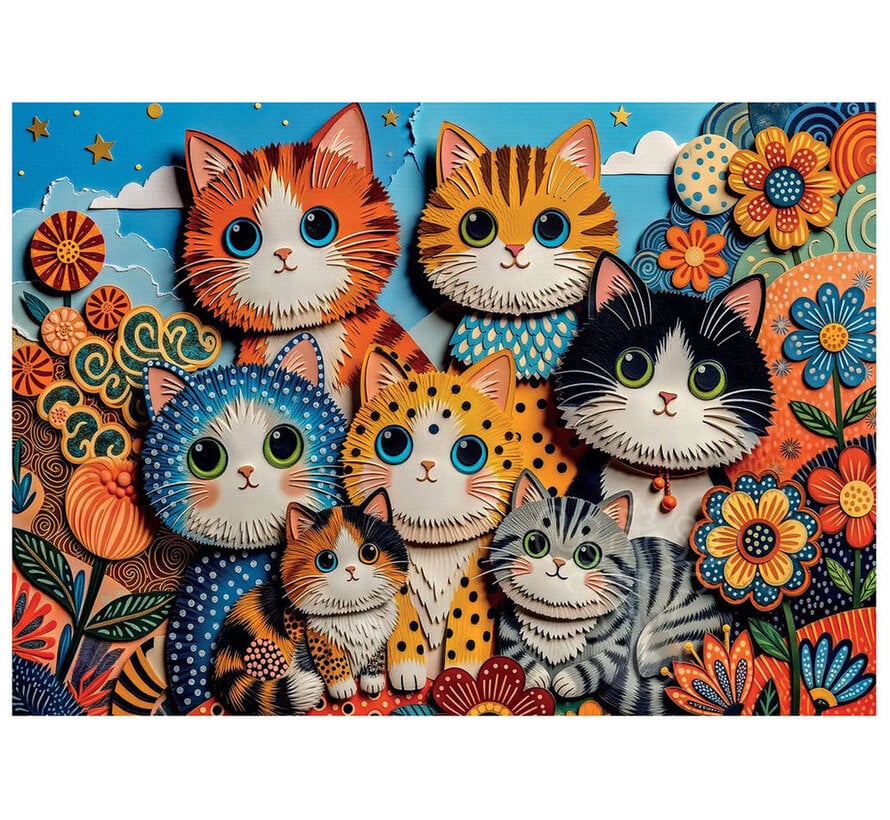 Delfy Paper Art Collage Puzzle 1000pcs