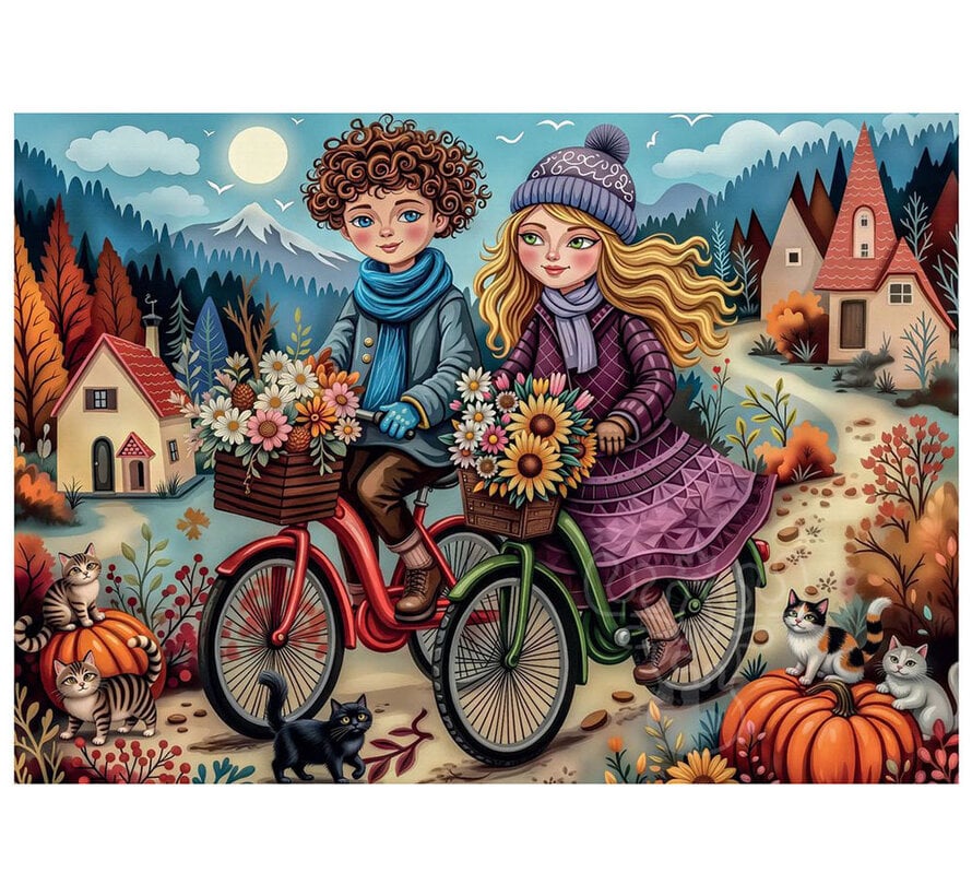 Delfy Two Bikes Together Puzzle 1000pcs