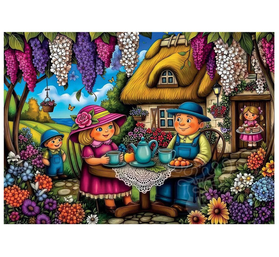 Delfy Family Garden Joy Puzzle 1000pcs