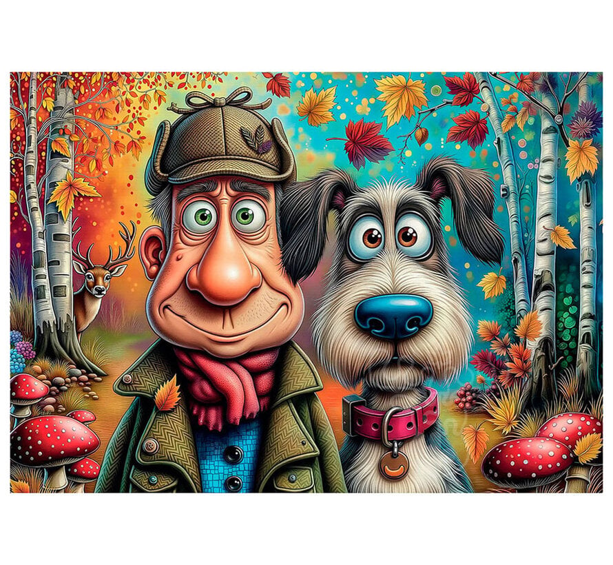 Delfy Behind the Tree Puzzle 1000pcs