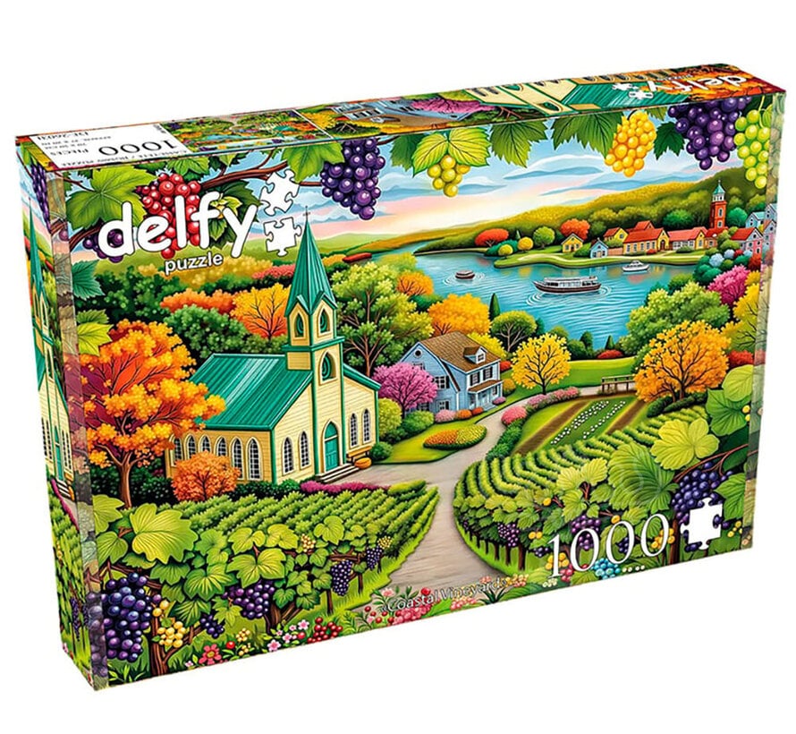 Delfy Coastal Vineyard Puzzle 1000pcs