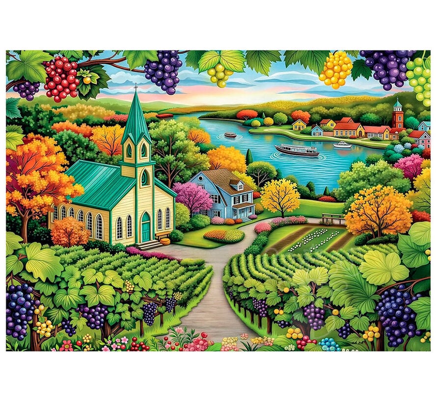 Delfy Coastal Vineyard Puzzle 1000pcs