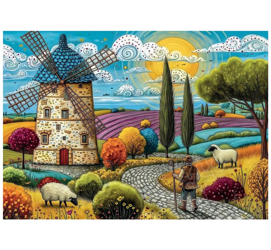 Delfy Quiet Shephard Walk Puzzle 1000pcs