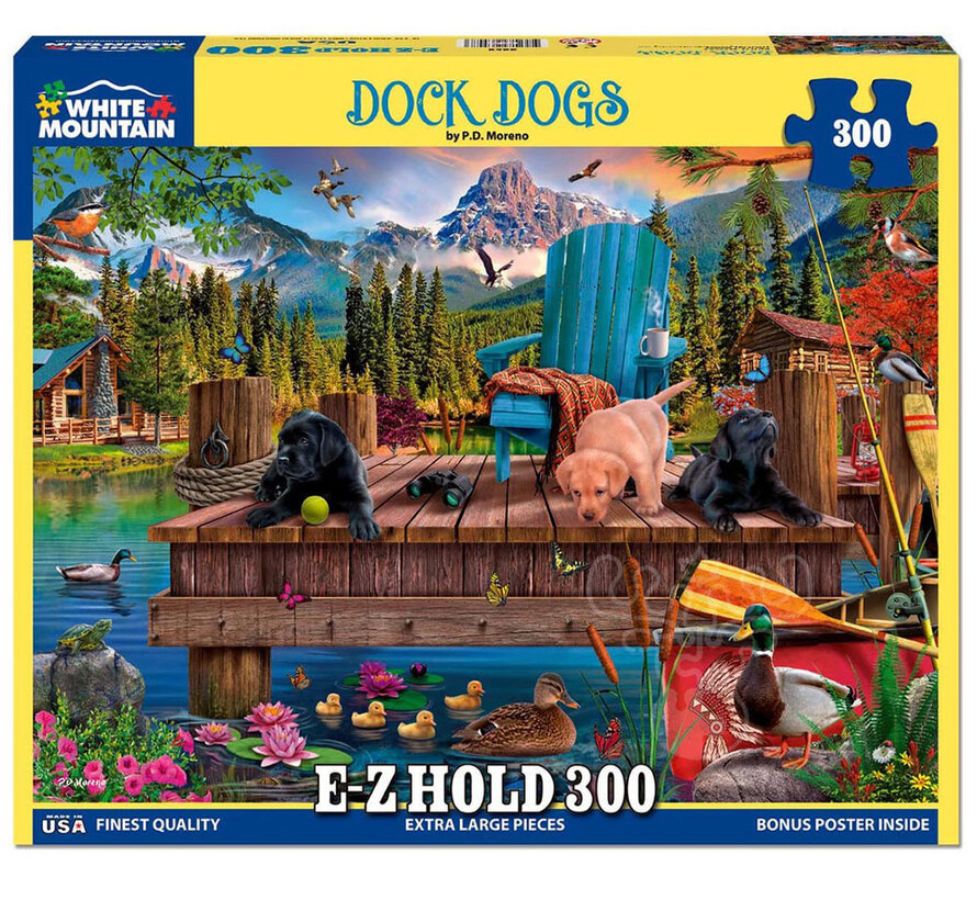 White Mountain Dock Dogs E-Z Hold Puzzle 300pcs