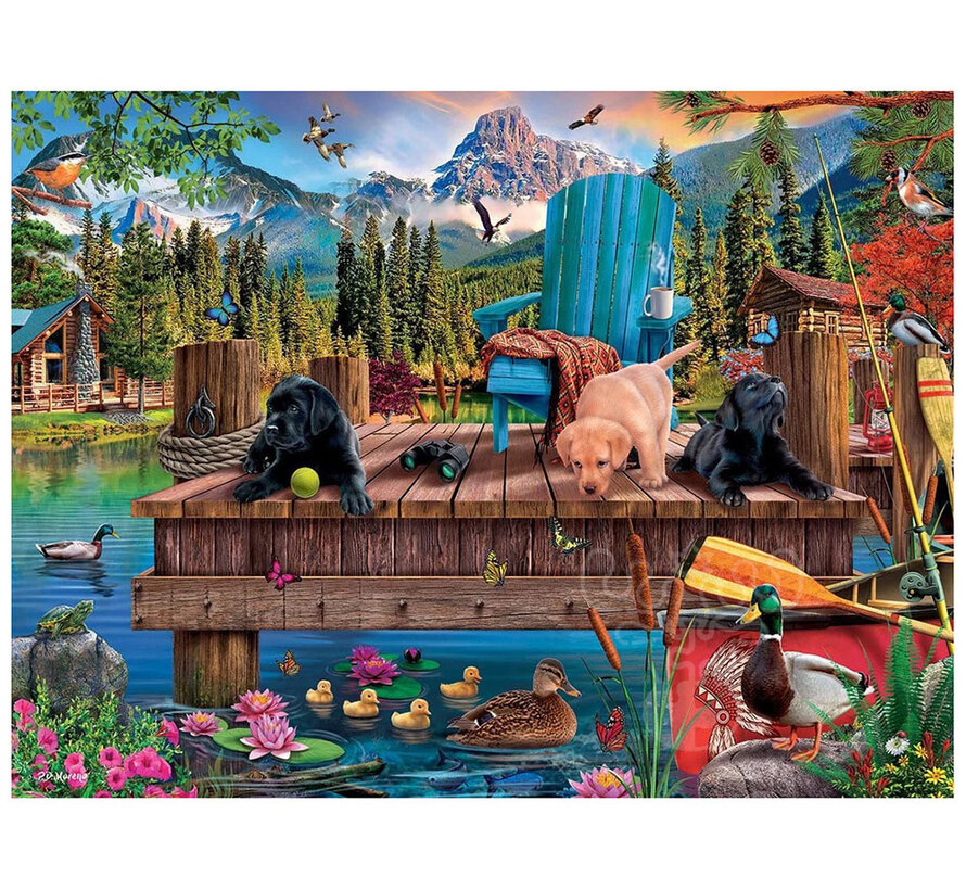 White Mountain Dock Dogs E-Z Hold Puzzle 300pcs