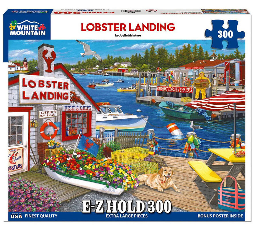 White Mountain Lobster Landing E-Z Hold Puzzle 300pcs
