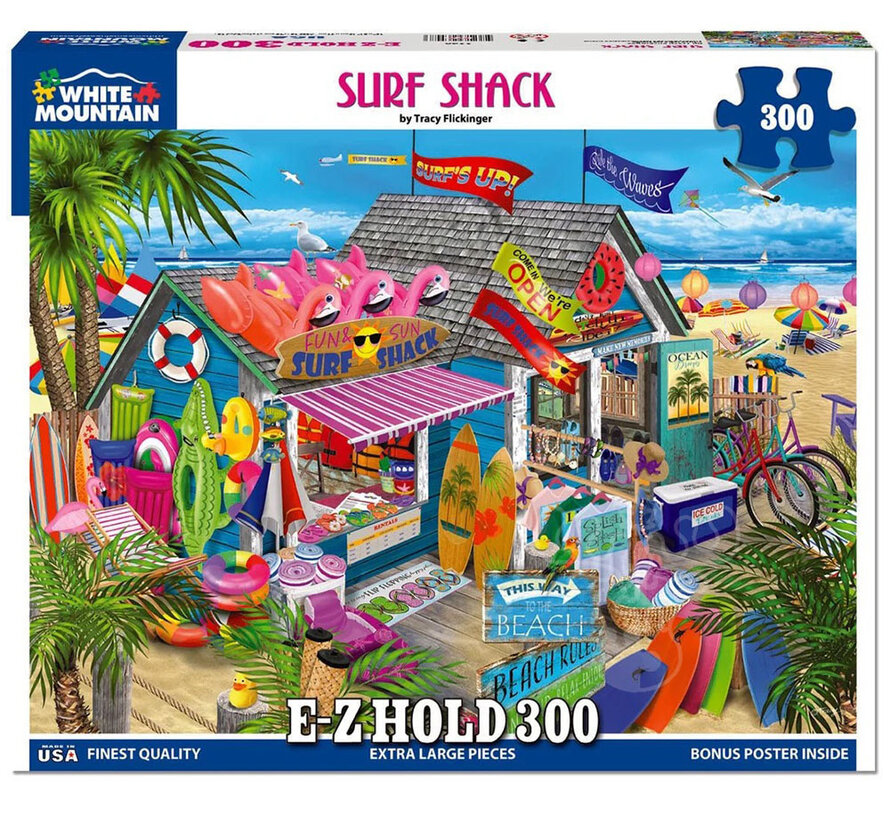White Mountain Surf Shack E-Z Hold Puzzle 300pcs