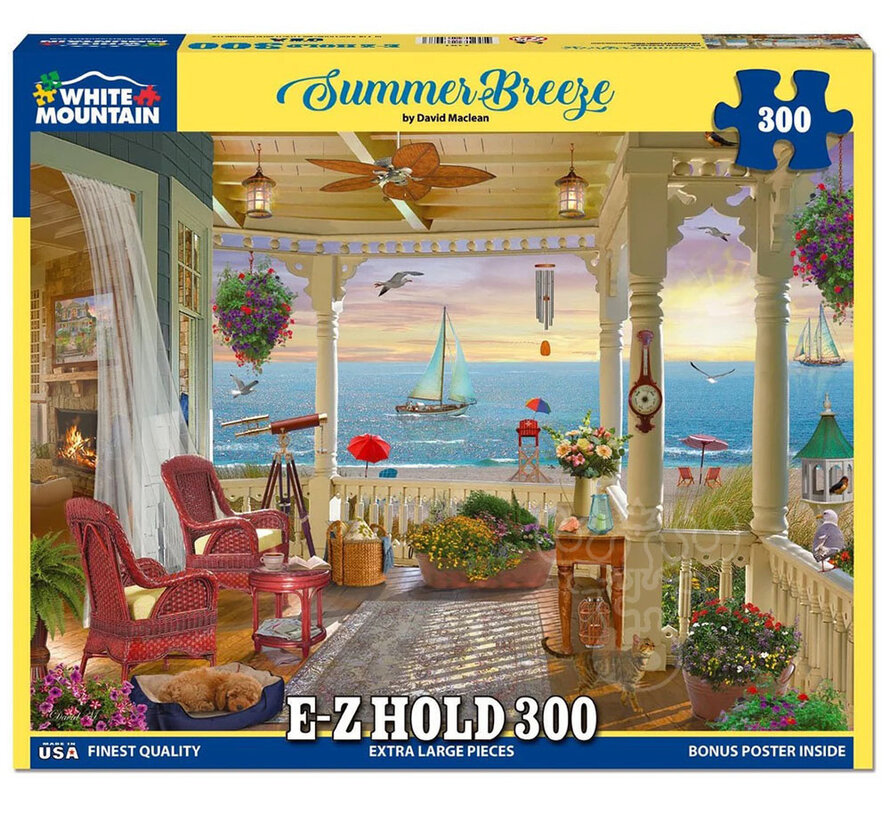White Mountain Summer Breeze E-Z Hold Puzzle 300pcs
