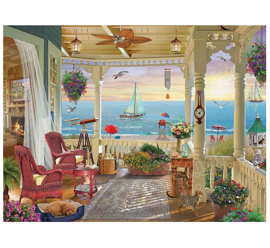 White Mountain Summer Breeze E-Z Hold Puzzle 300pcs