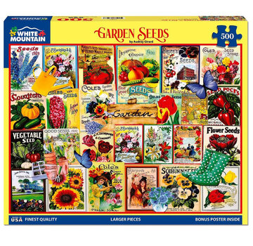 White Mountain White Mountain Garden Seeds Puzzle 500pcs