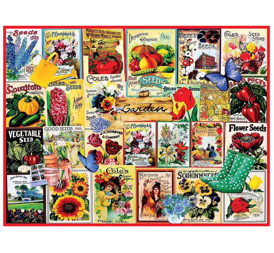 White Mountain Garden Seeds Puzzle 500pcs